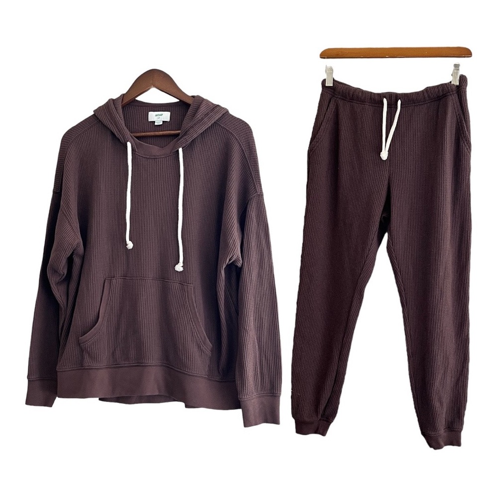 Aerie Cozy Waffle Set in Relic